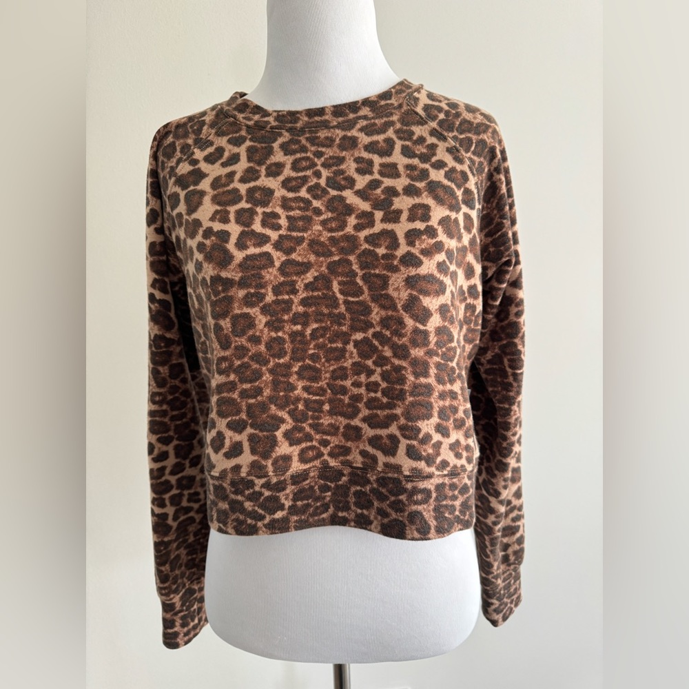 Leopard boxy sweatshirt